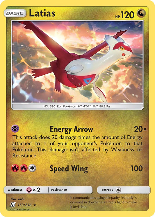 Latias 153/236 Reverse Rare - MissingNo.