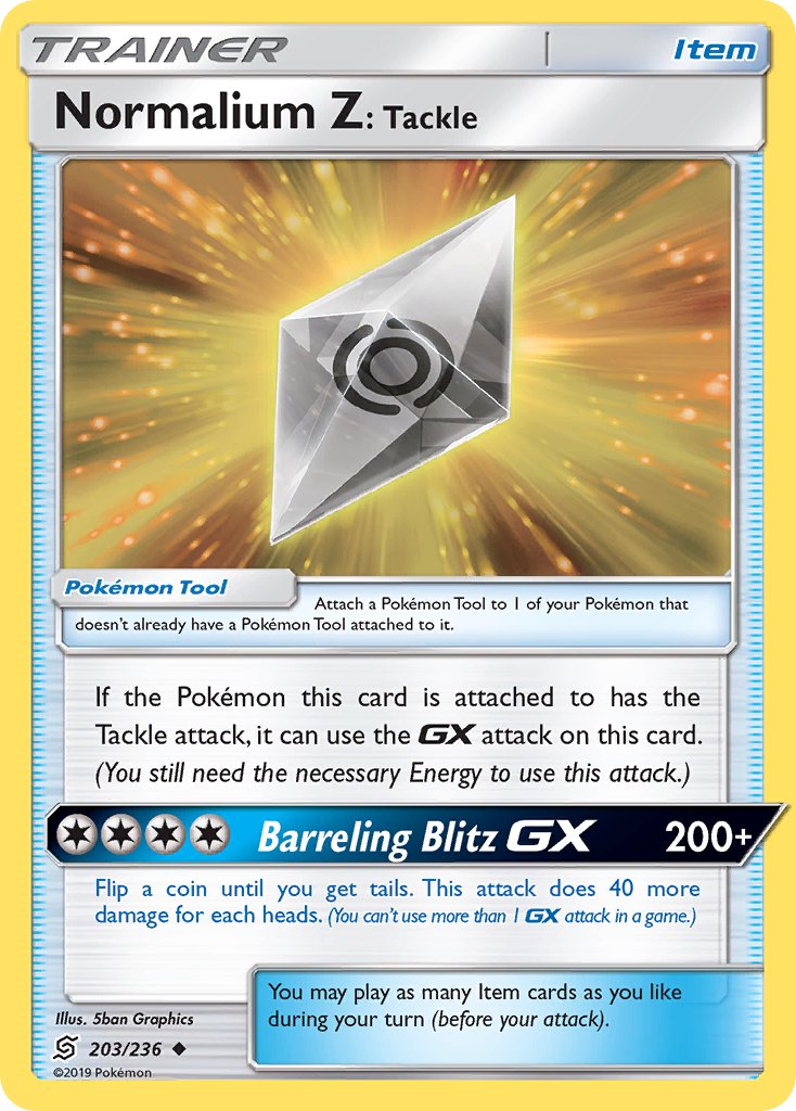 Normalium Z: Tackle 203/236 Reverse Uncommon - MissingNo.