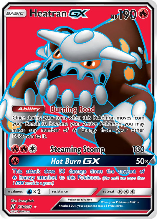 Heatran GX 216/236 Holo Ultra Rare GX - MissingNo.