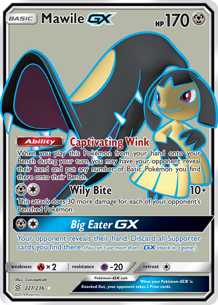 Mawile GX 227/236 Holo Ultra Rare GX - MissingNo.