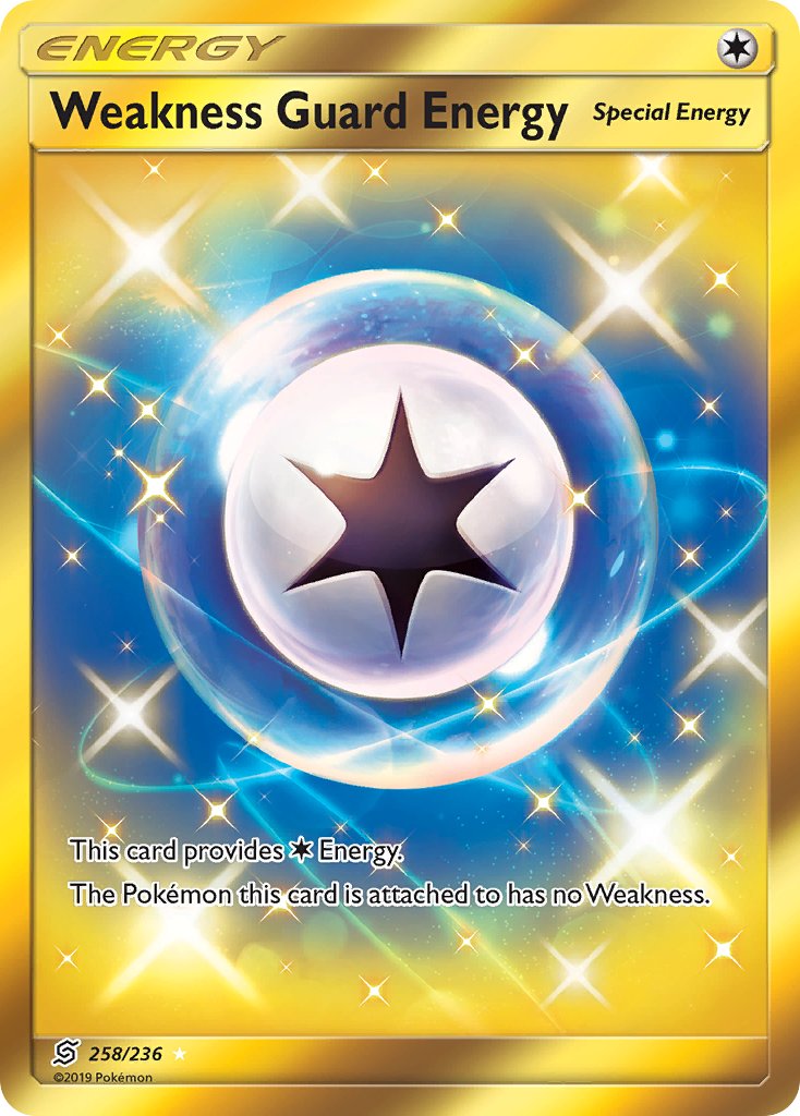 Weakness Guard Energy 258/236 Gold Secret Rare - MissingNo.