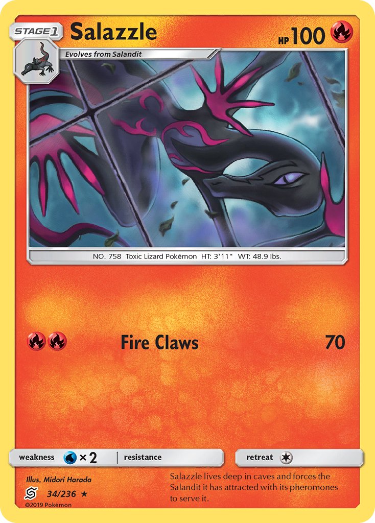 Salazzle 34/236 Reverse Rare - MissingNo.
