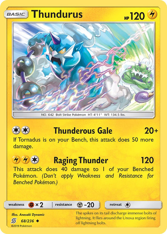 Thundurus 68/236 Reverse Uncommon - MissingNo.
