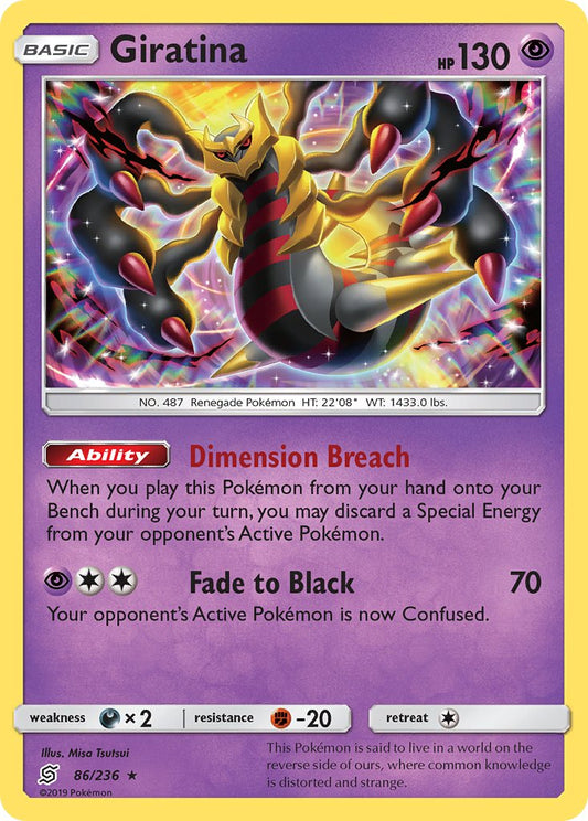Giratina 86/236 Reverse Rare - MissingNo.
