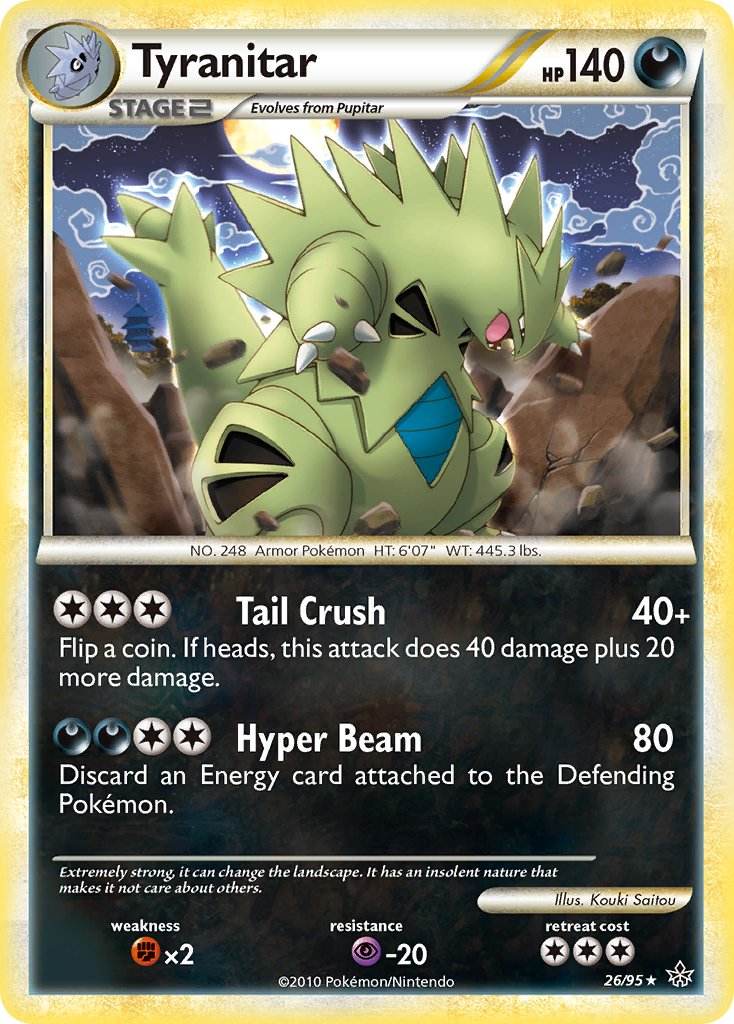 Tyranitar 26/95 Reverse Rare - MissingNo.