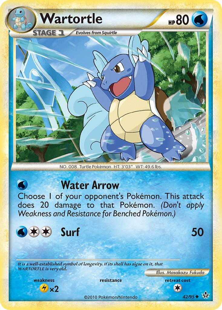 Wartortle 42/95 Reverse Uncommon - MissingNo.