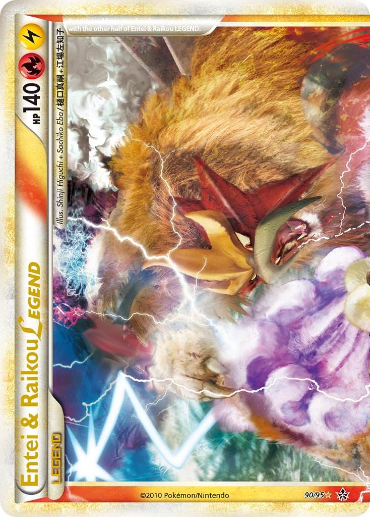 Entei & Raikou Legend 90/95 Holo Legend - MissingNo.