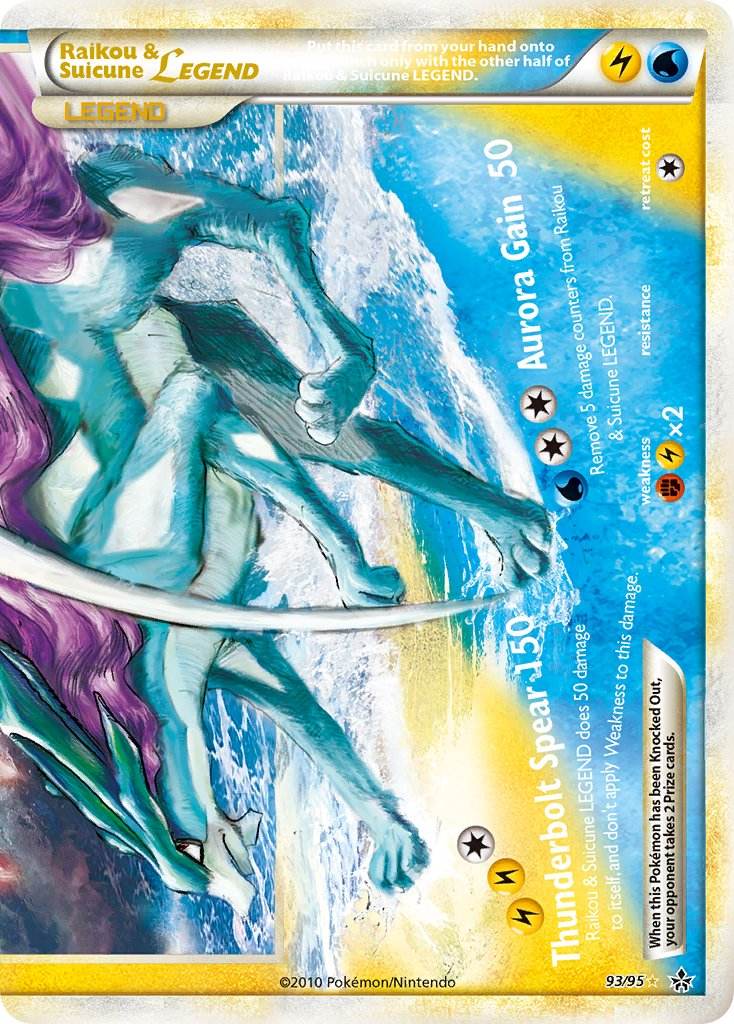 Raikou & Suicune Legend 93/95 Holo Legend - MissingNo.