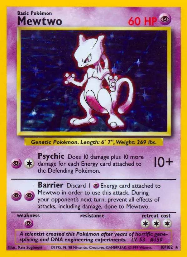 Mewtwo 10/102 Holo Rare - MissingNo.