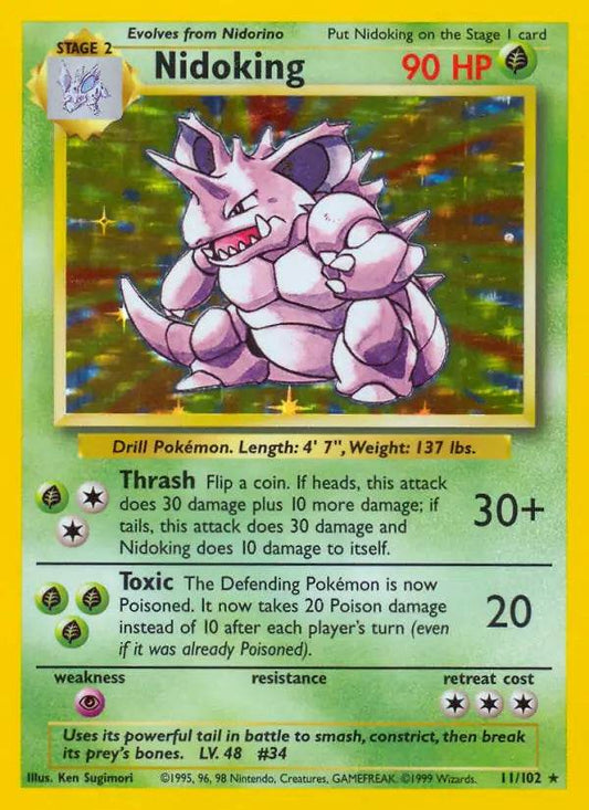 Nidoking 11/102 Holo Rare - MissingNo.