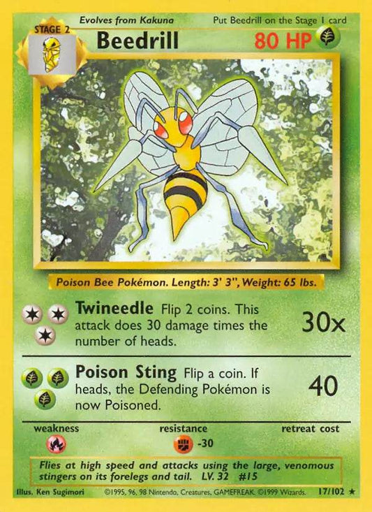 Beedrill 17/102 Non-Holo Rare - MissingNo.