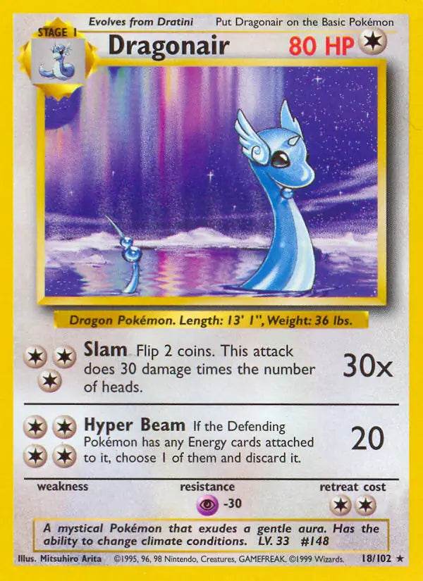Dragonair 18/102 Non-Holo Rare - MissingNo.