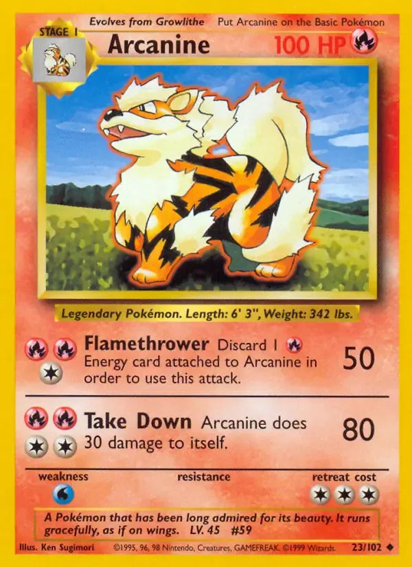 Arcanine 23/102 Uncommon (LP) - MissingNo.