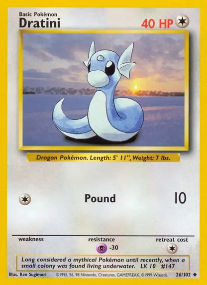 Dratini 26/102 Uncommon (LP) - MissingNo.