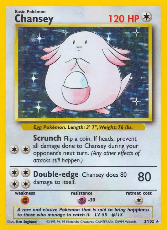 Chansey 3/102 Holo Rare - MissingNo.