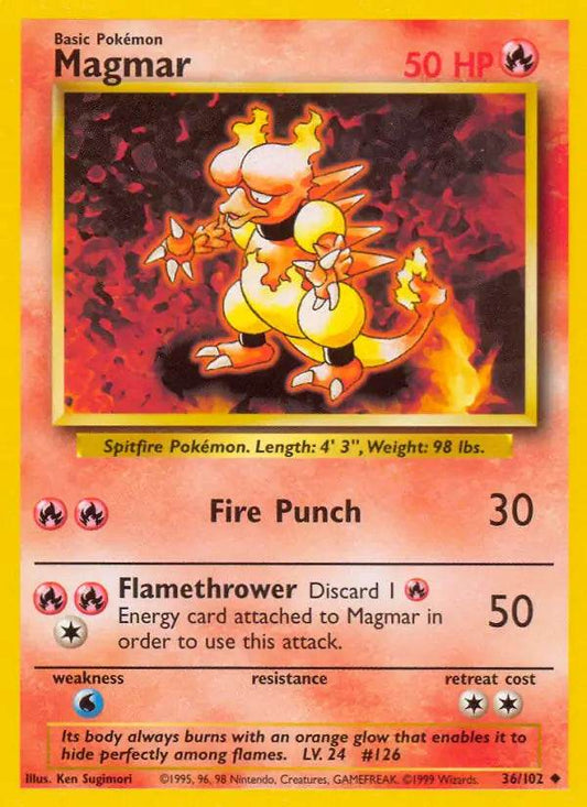 Magmar 36/102 Uncommon (LP) - MissingNo.
