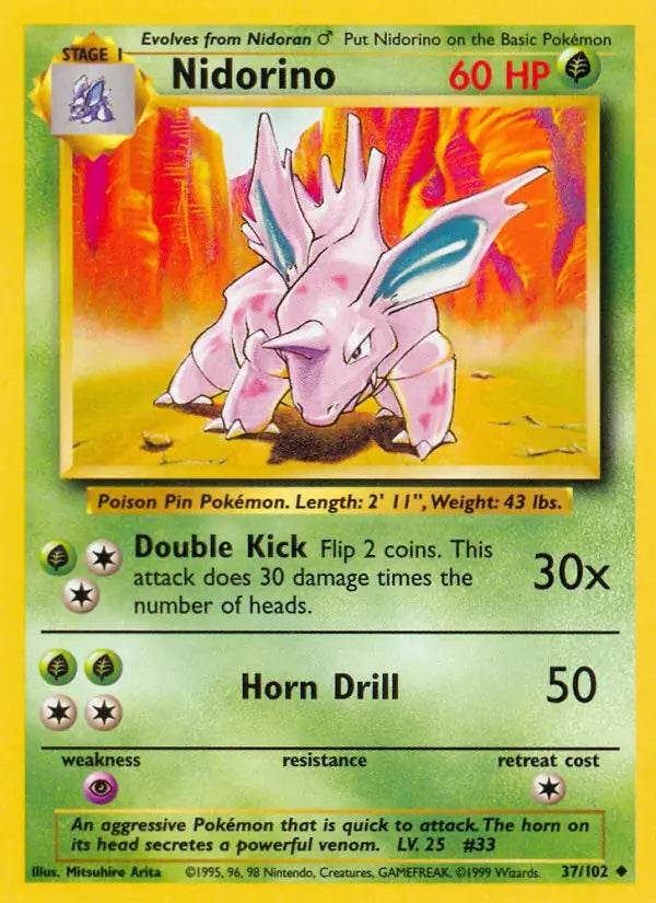 Nidorino 37/102 Uncommon - MissingNo.