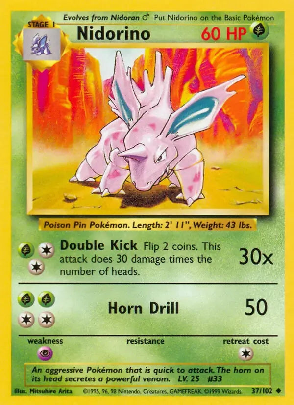 Nidorino 37/102 Uncommon - MissingNo.
