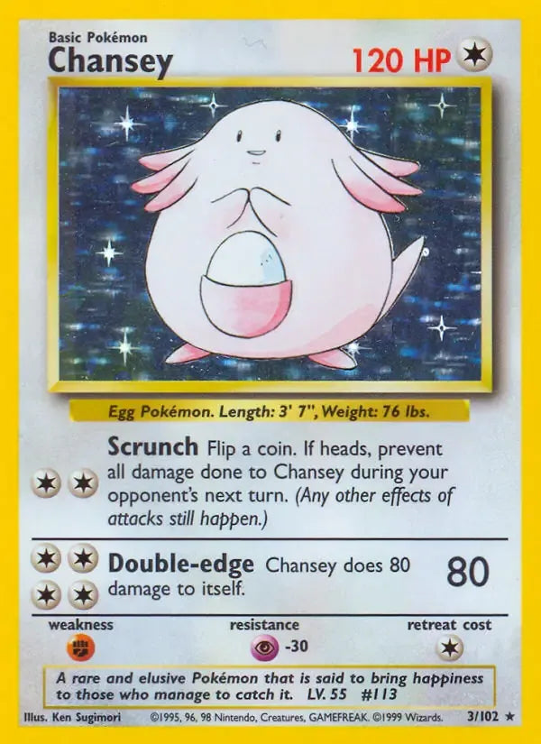 Chansey 3/102 Holo Rare - MissingNo.