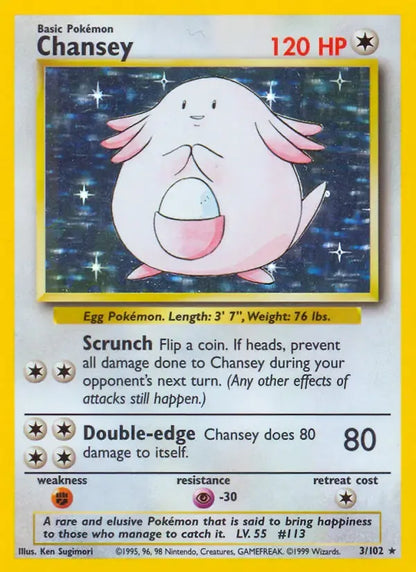 Chansey 3/102 Holo Rare - MissingNo.