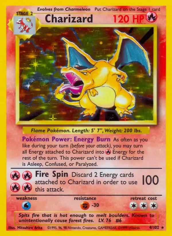 Charizard 4/102 Holo Rare - MissingNo.