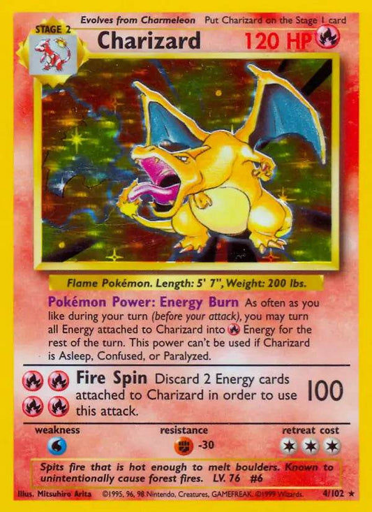 Charizard 4/102 Holo Rare - MissingNo.