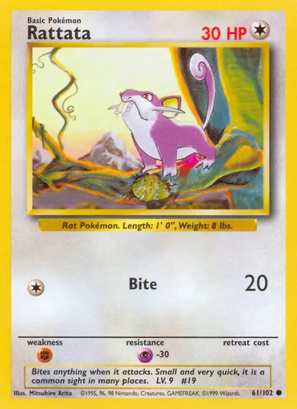 Rattata 61/102 Common (LP) - MissingNo.