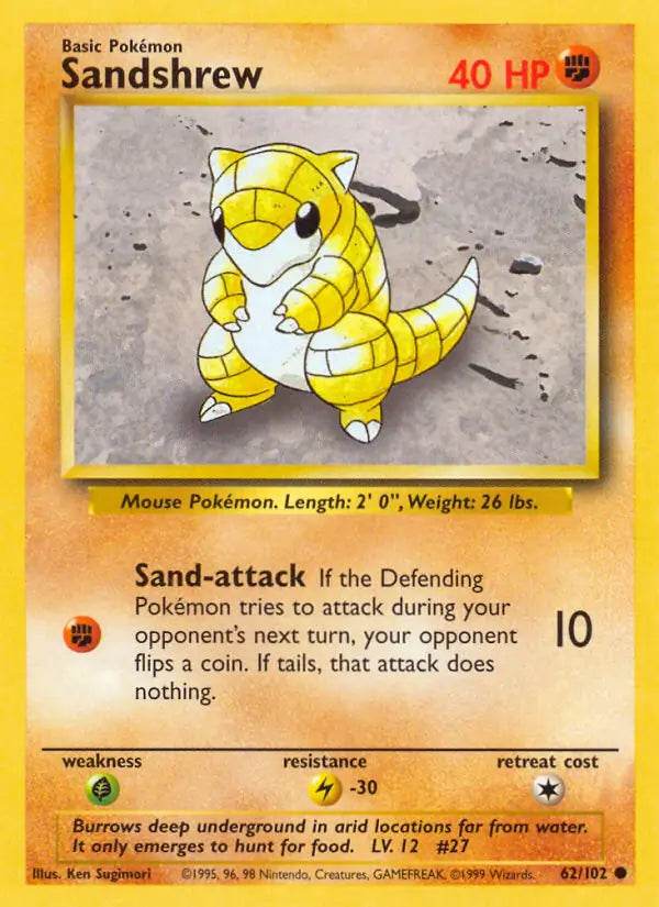 Sandshrew 62/102 Common (LP) - MissingNo.