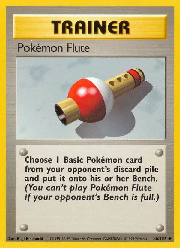 Pokémon Flute 86/102 Uncommon (LP) - MissingNo.
