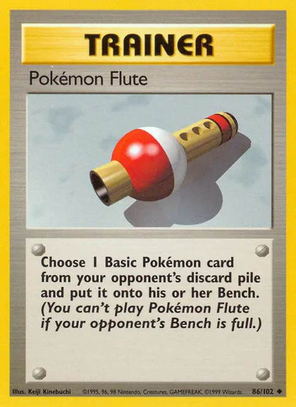 Pokémon Flute 86/102 Uncommon (LP) - MissingNo.