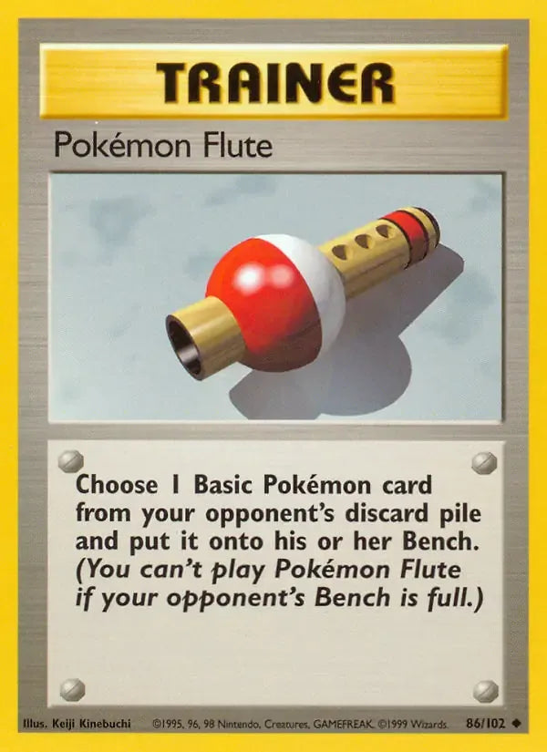Pokémon Flute 86/102 Uncommon (LP) - MissingNo.