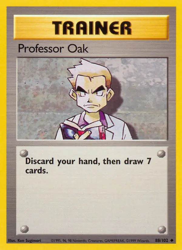 Professor Oak 88/102 Uncommon (LP) - MissingNo.