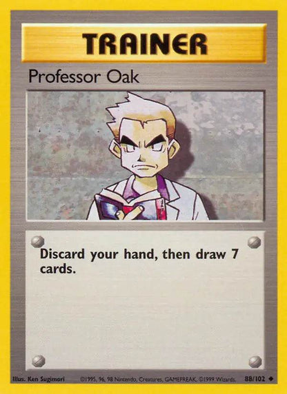 Professor Oak 88/102 Uncommon (LP) - MissingNo.