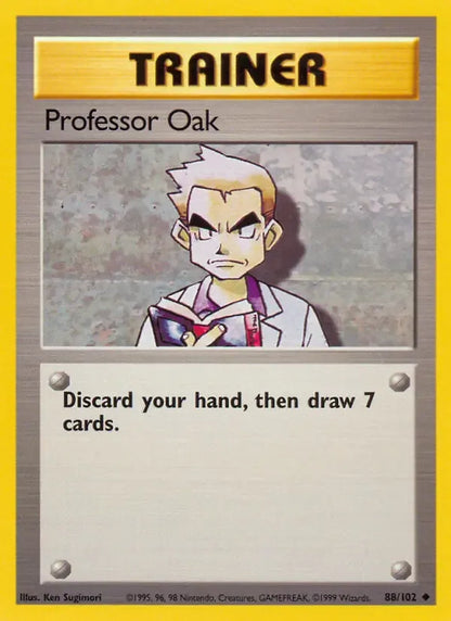 Professor Oak 88/102 Uncommon (LP) - MissingNo.