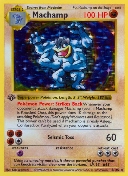 Machamp 8/102 Holo Rare - MissingNo.