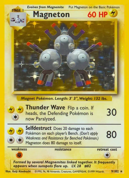 Magneton 9/102 Holo Rare - MissingNo.
