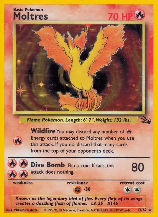 Moltres 12/62 Holo Rare - MissingNo.