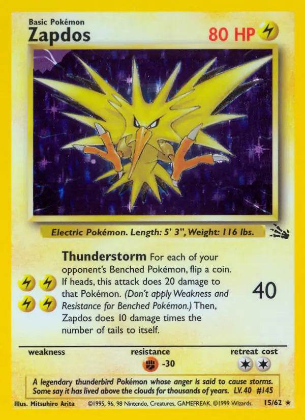 Zapdos 15/62 Holo Rare - MissingNo.
