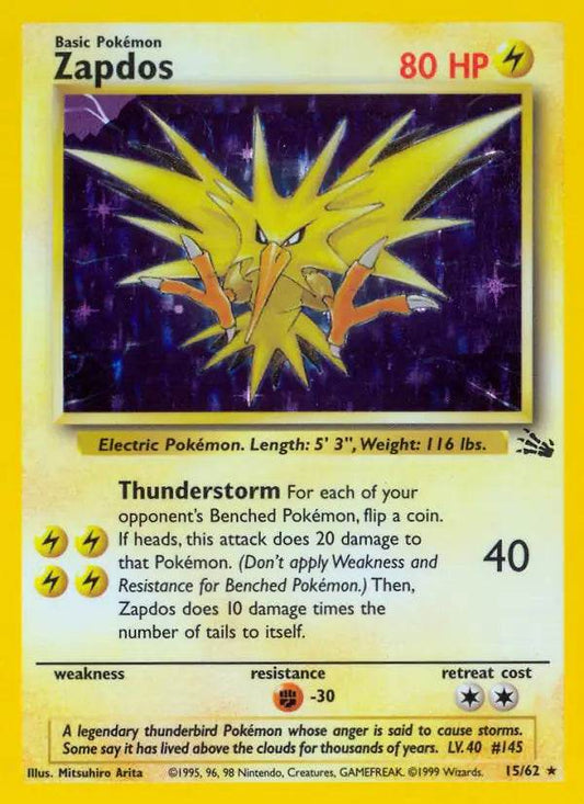 Zapdos 15/62 Holo Rare - MissingNo.
