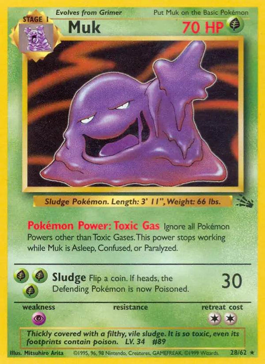 Muk 28/62 Non-Holo Rare - MissingNo.