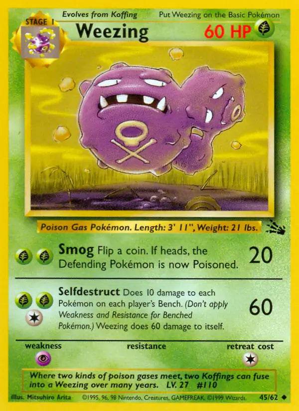 Weezing 45/62 Uncommon (LP) - MissingNo.