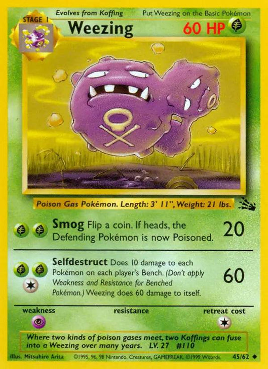 Weezing 45/62 Uncommon (LP) - MissingNo.