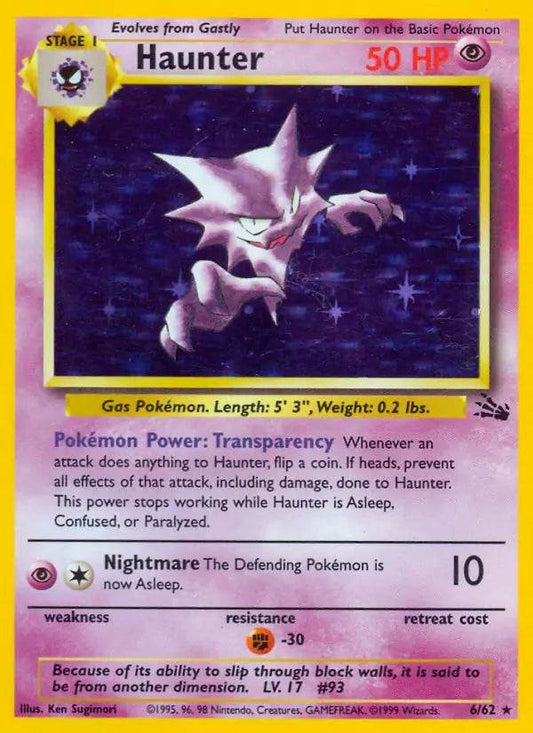 Haunter 6/62 Holo Rare - MissingNo.