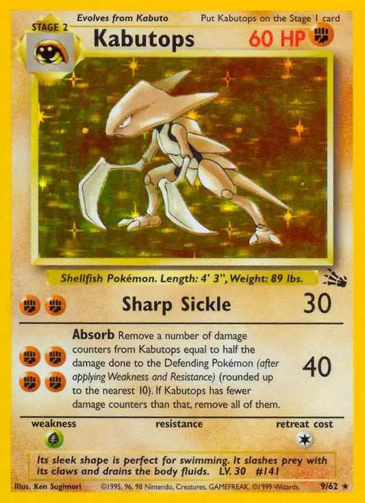 Kabutops 9/62 Holo Rare - MissingNo.