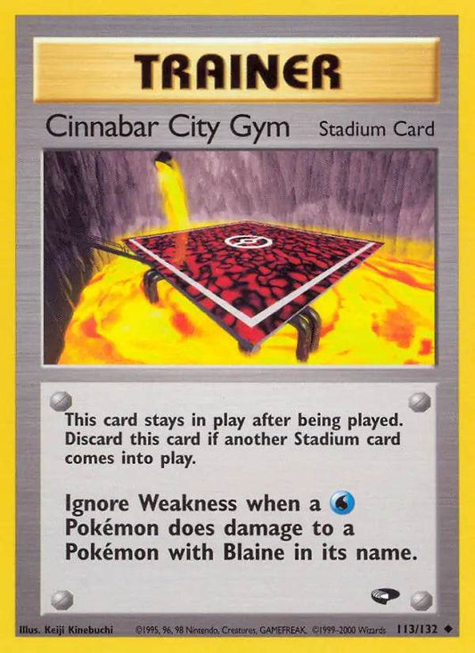 Cinnabar City Gym 113/132 Uncommon - MissingNo.
