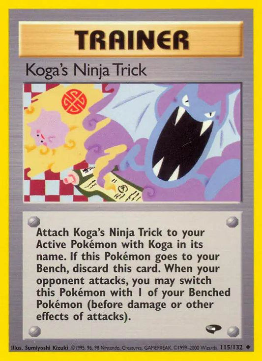 Koga's Ninja Trick 115/132 Uncommon - MissingNo.