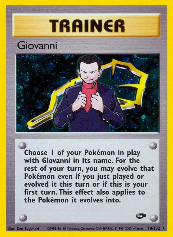 Giovanni 18/132 Holo Rare - MissingNo.