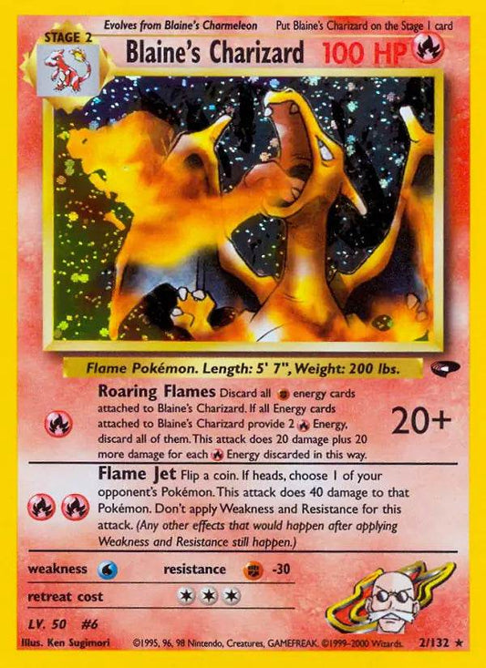 Blaine's Charizard 2/132 Holo Rare - MissingNo.