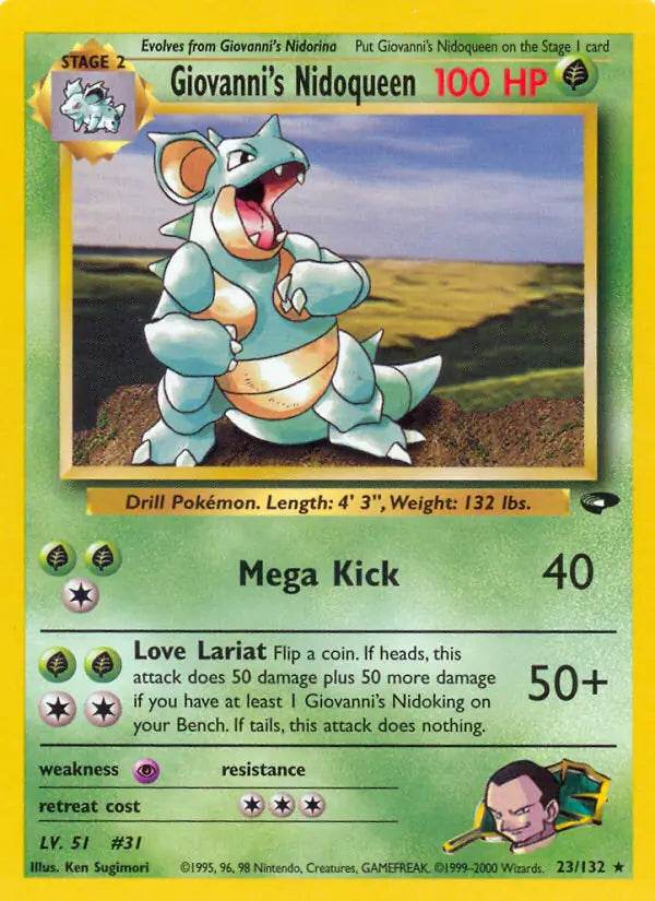 Giovanni's Nidoqueen 23/132 Non-Holo Rare - MissingNo.