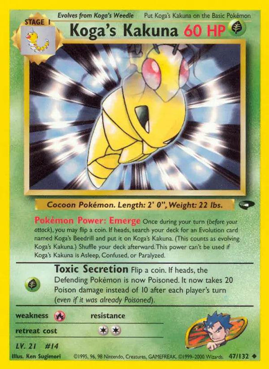 Koga's Kakuna 47/132 Uncommon - MissingNo.
